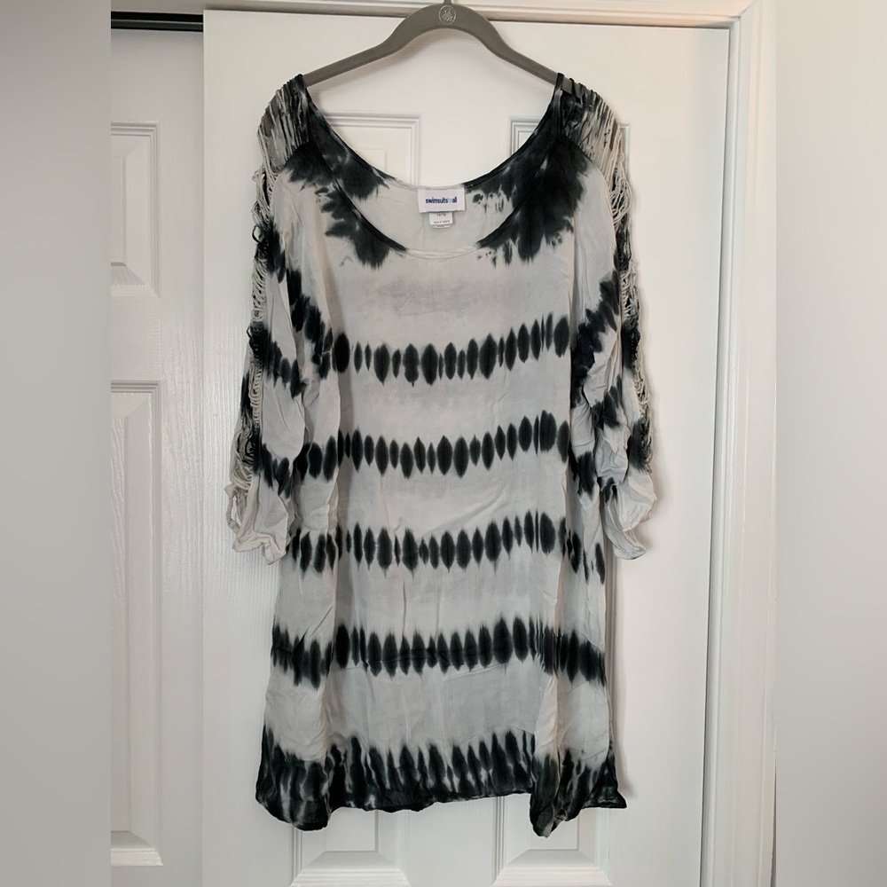 Tie-Dye Beach Coverup